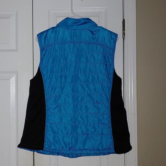 Exertek turquoise and black puffer vest  Sz XL - Picture 4 of 5
